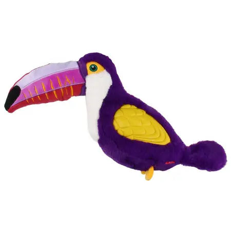 GiGwi Tropicana Toucan Large Squeaky Dog Toy-Purple