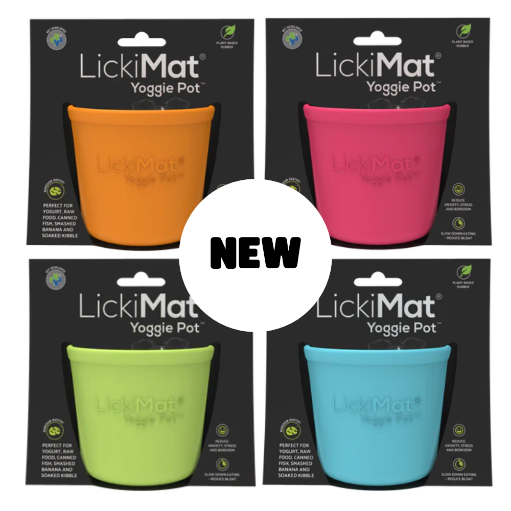 NEW LickiMat® Yoggie Pot™ Slow Feeder Bowl The Doggy Bag