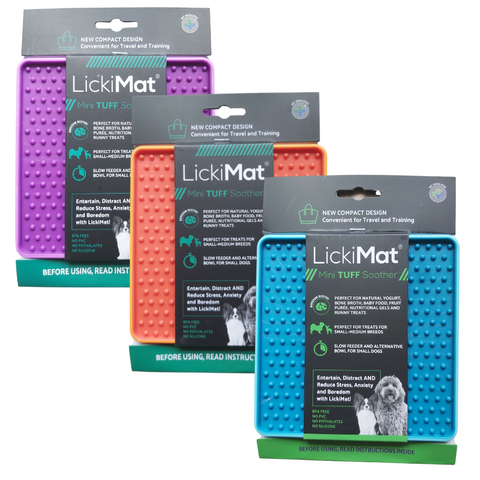 NEW LickiMat® Soother Tuff Slow Feeder Lick Mat- Mini