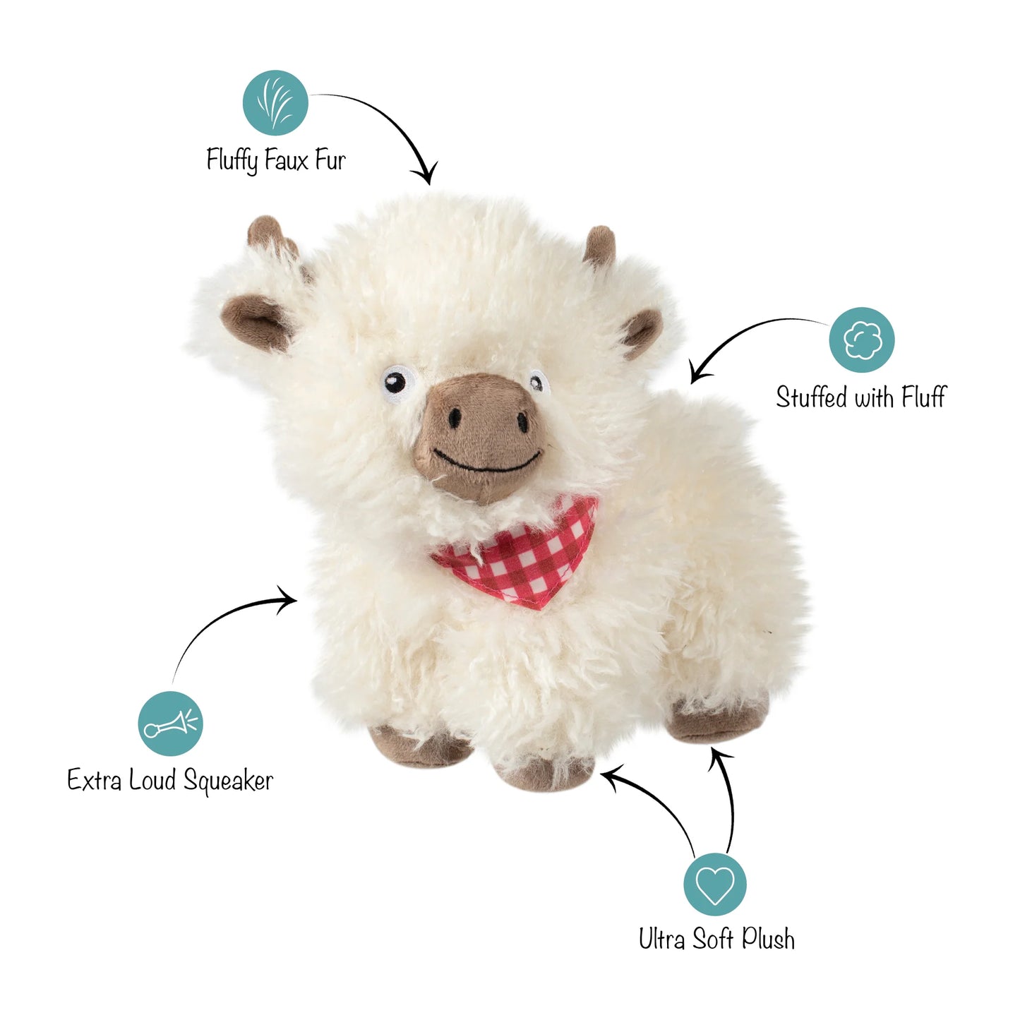 Fringe Studio "Hair Today, Cuddle Tomorrow" Plush Dog Toy