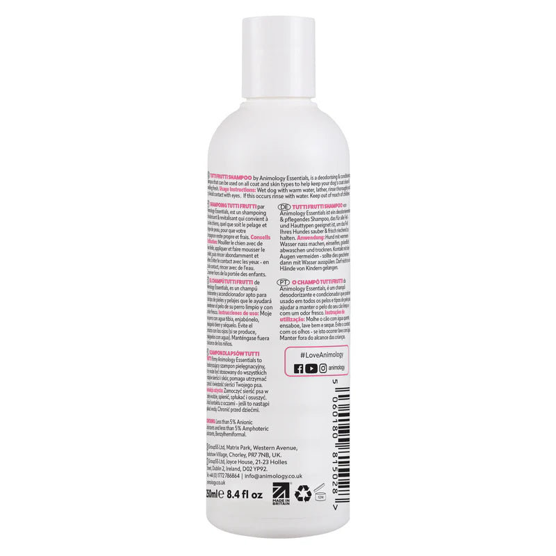 Animology Essentials- Tutti Frutti Shampoo For Dogs