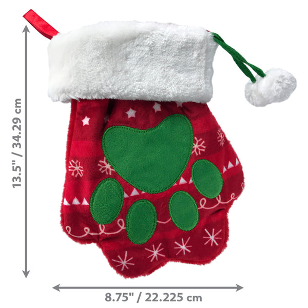 KONG Holiday Stocking Paw-Large