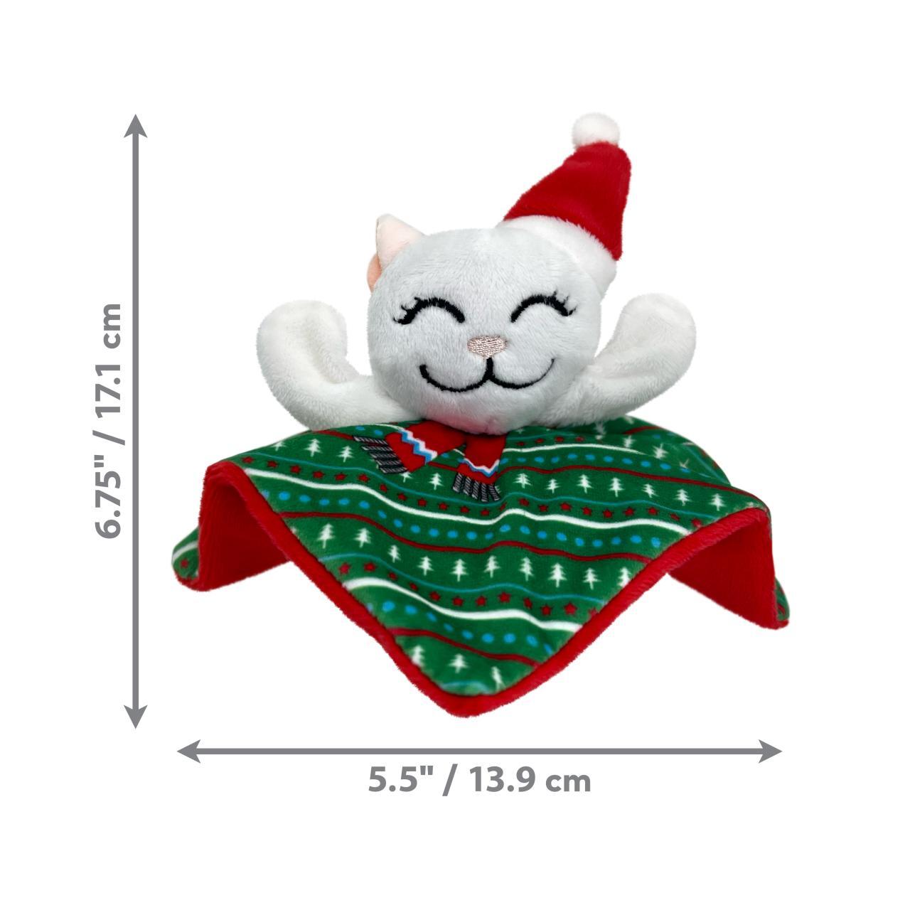 KONG Crackles Holiday Santa Kitty Cat Toy
