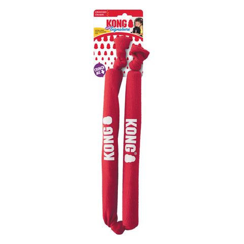 KONG Signature Double Crunch Rope Tug and Fetch Dog Toy- Medium. Great for multi dog playtime.