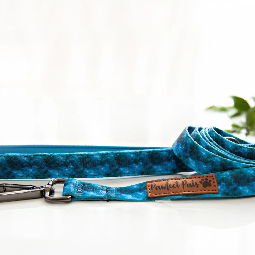 Pawfect Pals- Shell Yeah- Ocean Waves Soft Dog Lead