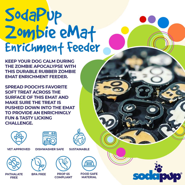 Sodapup Zombie enrichment lick mat for dog.