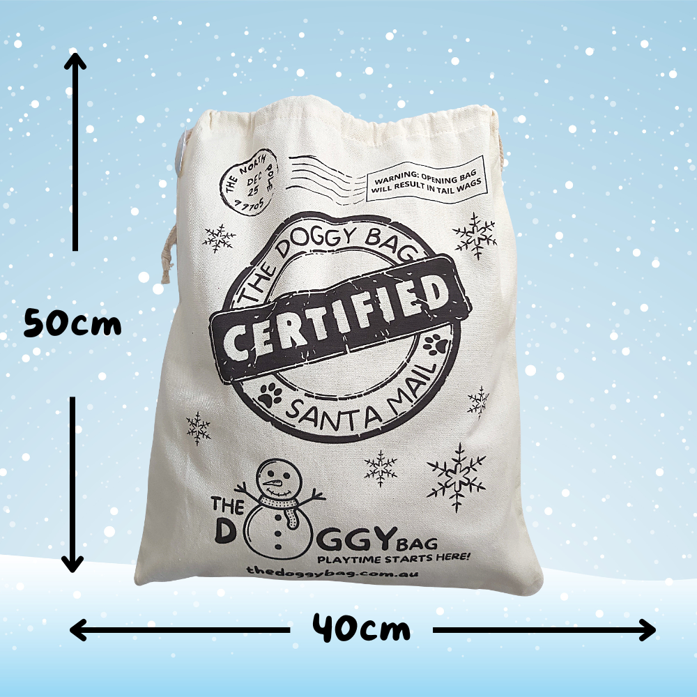The Doggy Bag's Special Edition Santa Sack Bag Only The Doggy Bag