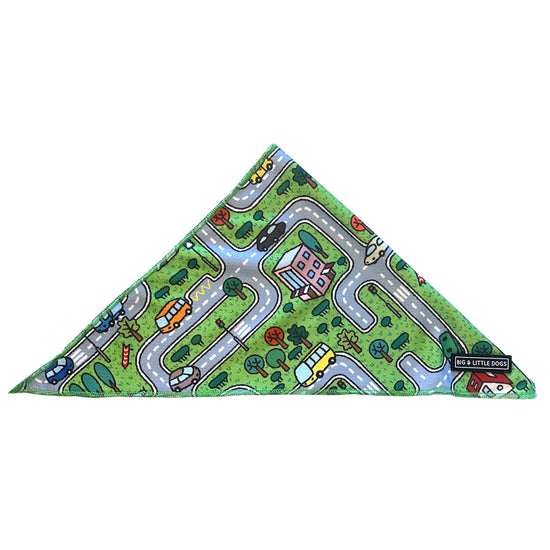 Big and Little Dogs Bandana- Traffic Town