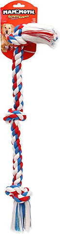 mammoth flossy chews, rope chew toy for dogs. Dog enrichment through chewing and playing.