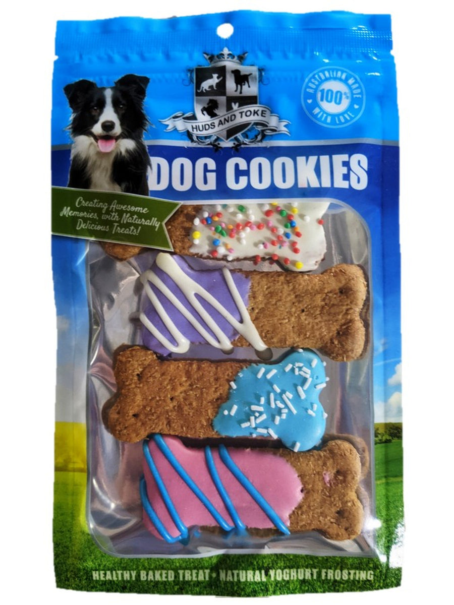 Huds and Toke Crazy Dog Bones Gourmet Dog Cookies 4pce The Doggy Bag