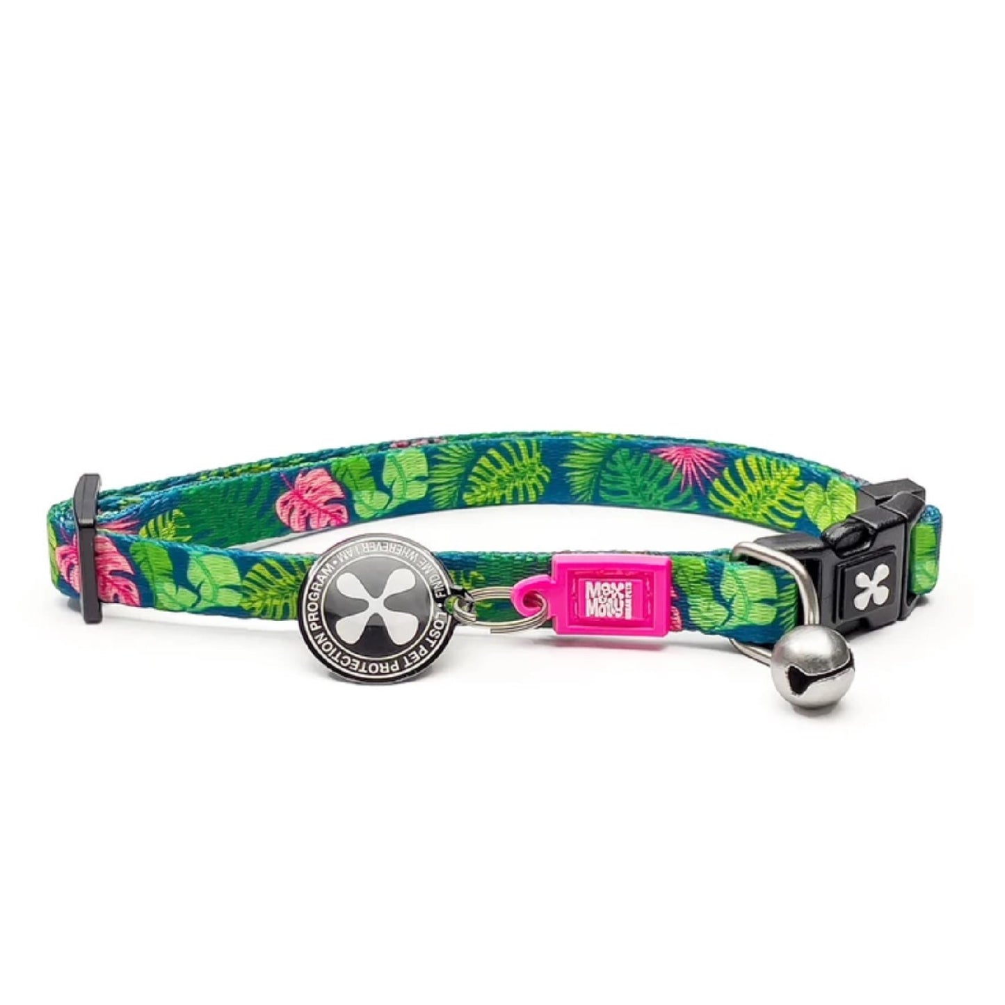 Max and Molly Smart ID Cat Collar Tropical. Cat collars online australia
