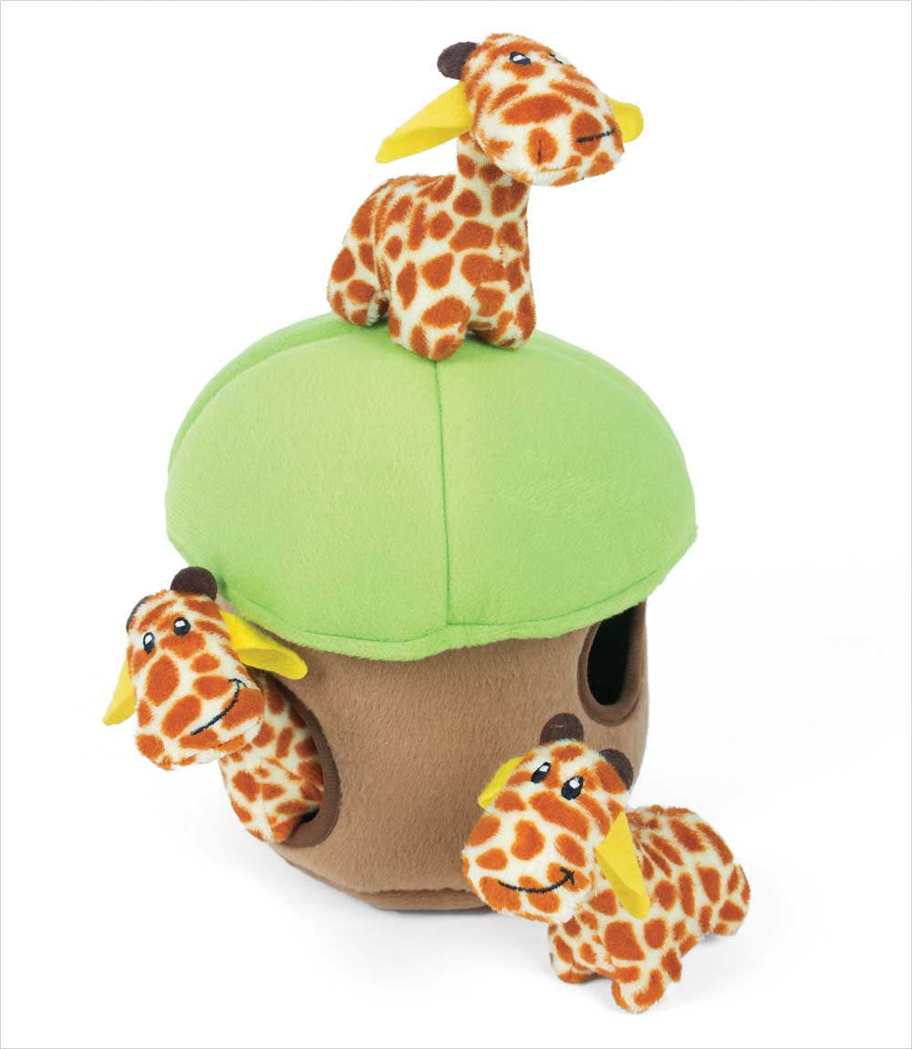 The Doggy Bag Zippy Paws Burrow Giraffe Lodge Dog Toy