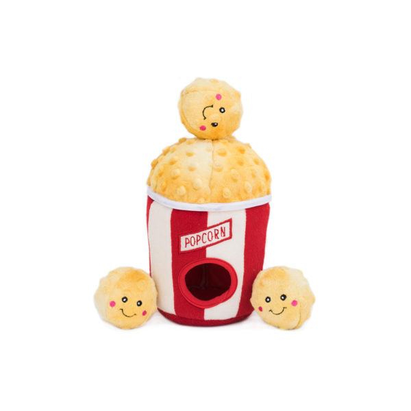 Zippy Paws Interactive Burrow Dog Toy Popcon Bucket. Help fight your dogs boredom with the Zippy Paws Burrow Interactive Dog Toy.