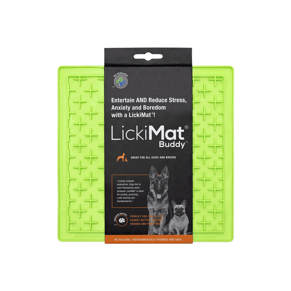 LickiMat Buddy LickMat for dogs. Helps reduce anxiety and boredom in dogs and puppies.