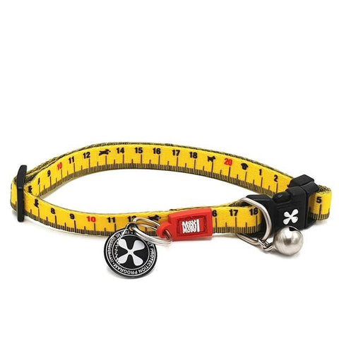Max and Molly Smart ID Cat Collar Ruler Design