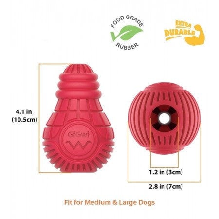 GiGwi Rubber Bulb treat dispenser Dog Toy Medium