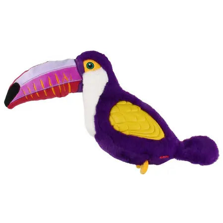GiGwi Tropicana Toucan Large Squeaky Dog Toy-Purple