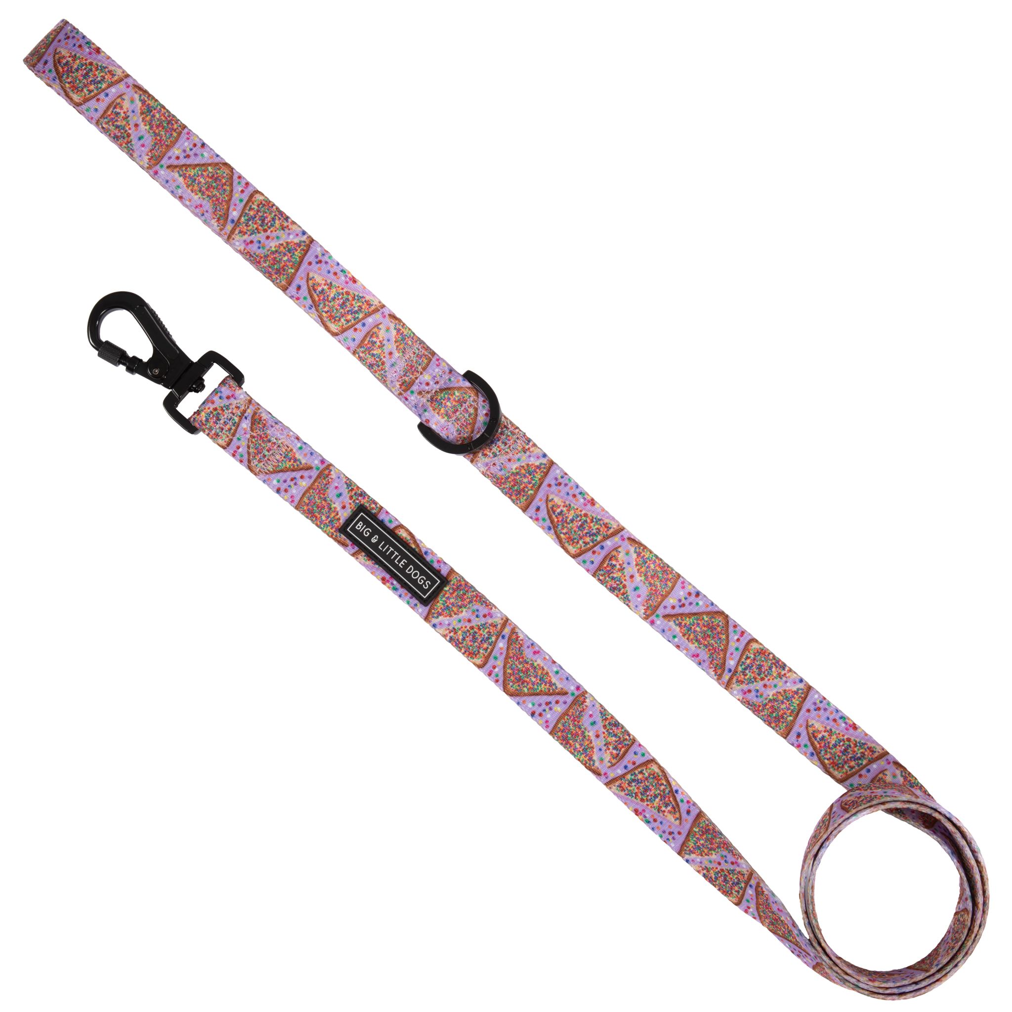 Big and Little Dogs-DOG LEASH: Purple Fairy Bread