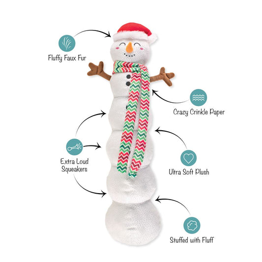 Fringe Studio- "Snowball Party" Jumbo Plush Christmas Dog Toy