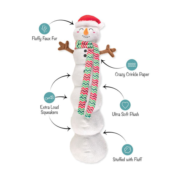 Fringe Studio- "Snowball Party" Jumbo Plush Christmas Dog Toy