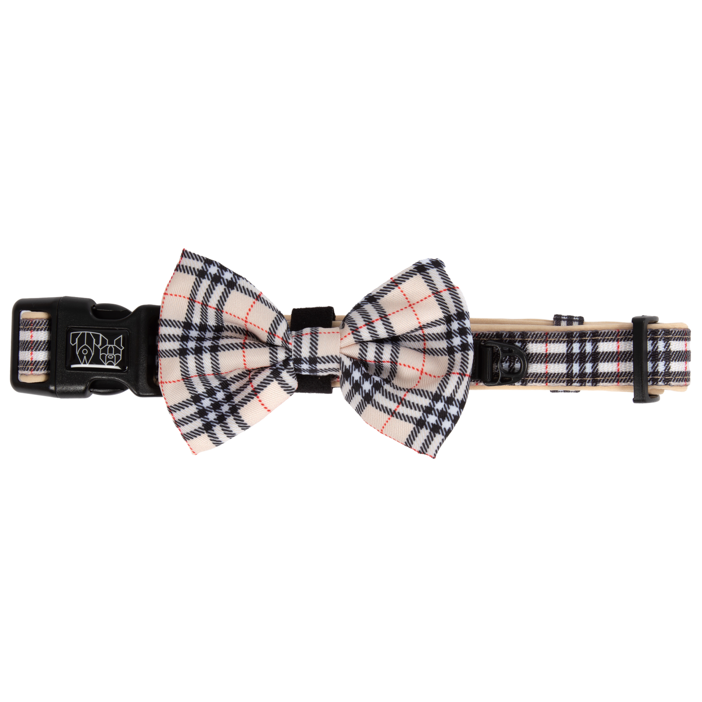 Big And Little Dogs-DOG COLLAR & BOW TIE: Nova Plaid