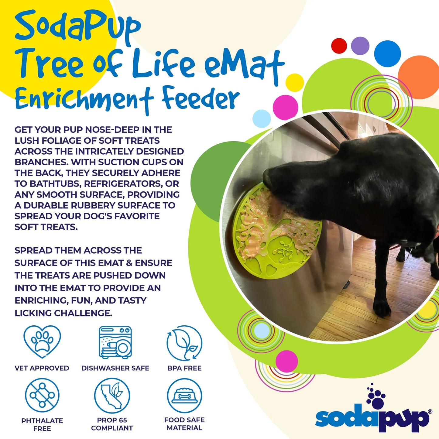 Sodapup Tree Of Life eMat Enirchment Lick Mat