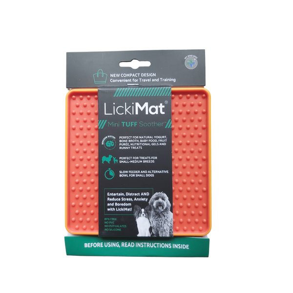 NEW LickiMat® Soother Tuff Slow Feeder Lick Mat- Mini