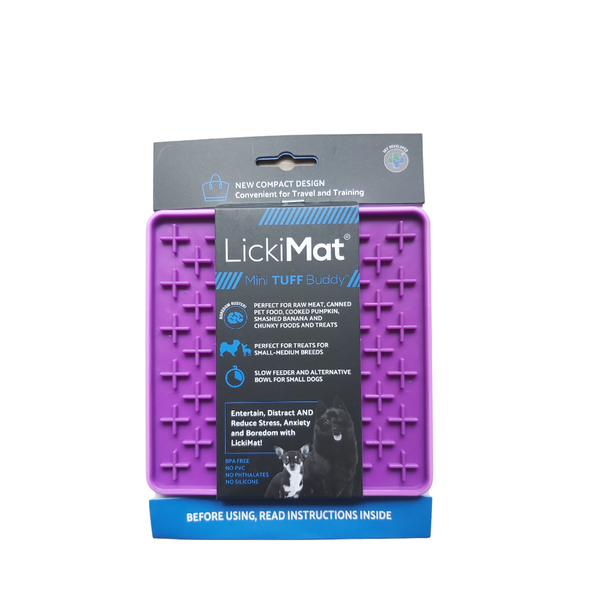 NEW LickiMat® Buddy Slow Feeder Lick Mat TUFF- Mini