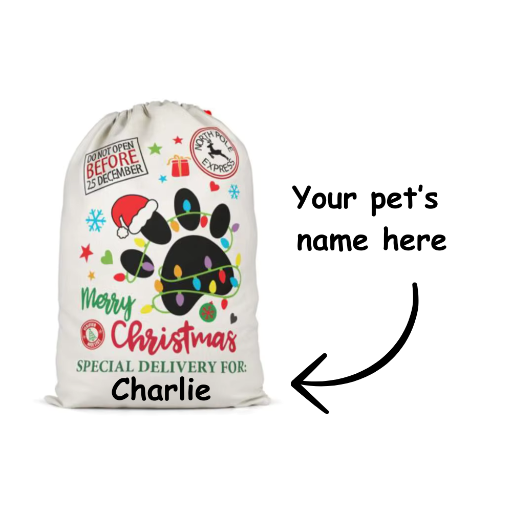 The Doggy Bag Santa Sack - Custom Name