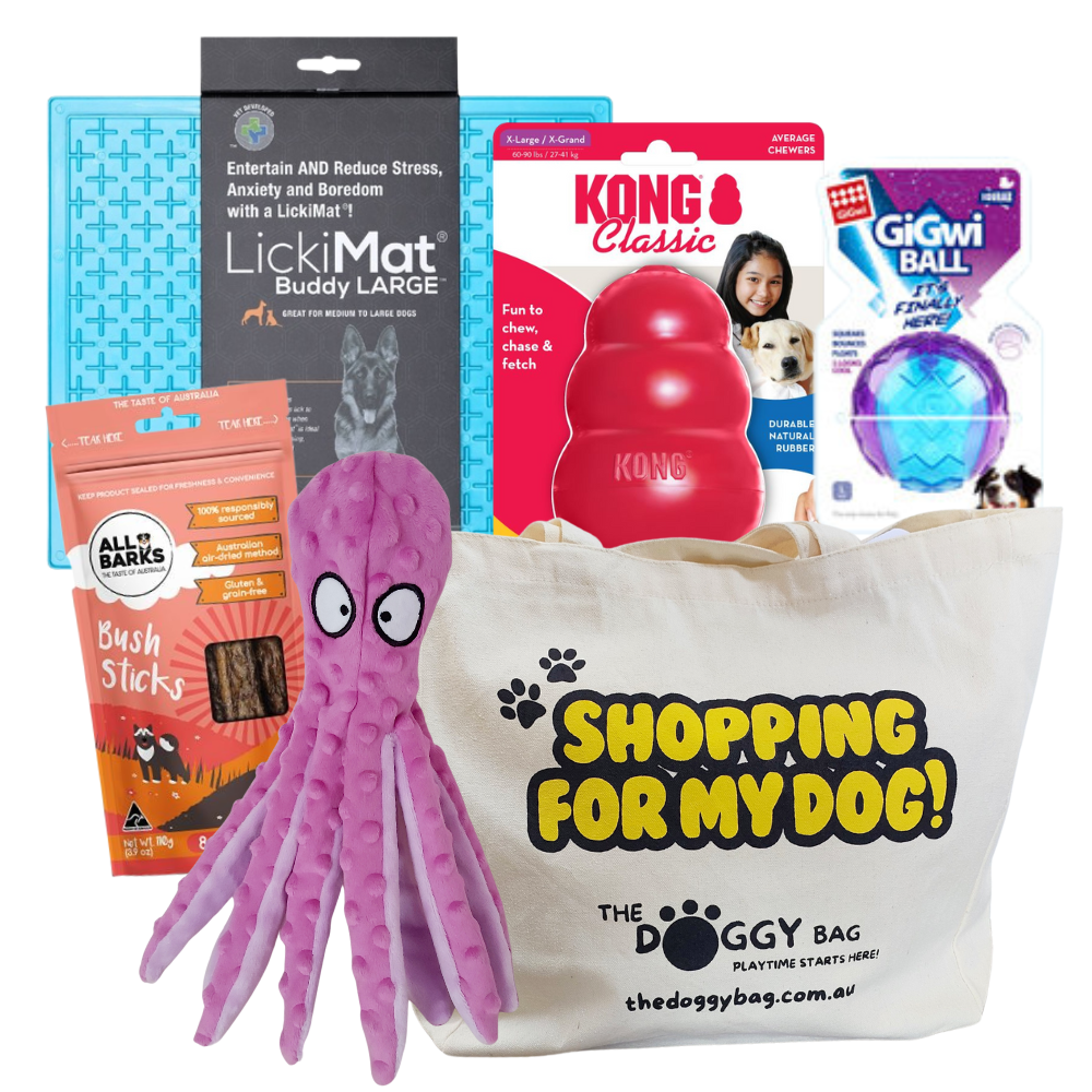 "The Entertainer" Dog Toy and Treat Bundle For Large Dog's