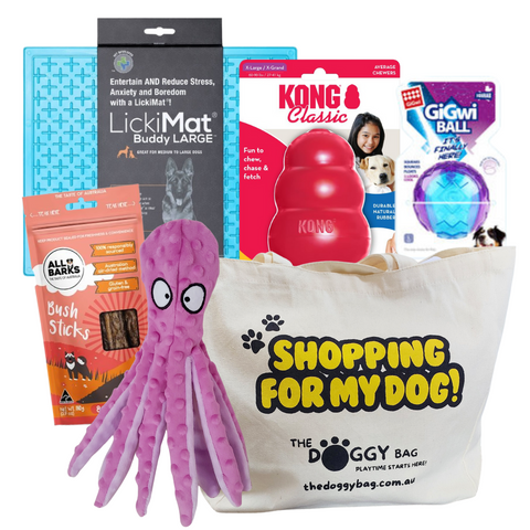 "The Entertainer" Dog Toy and Treat Bundle For Large Dog's