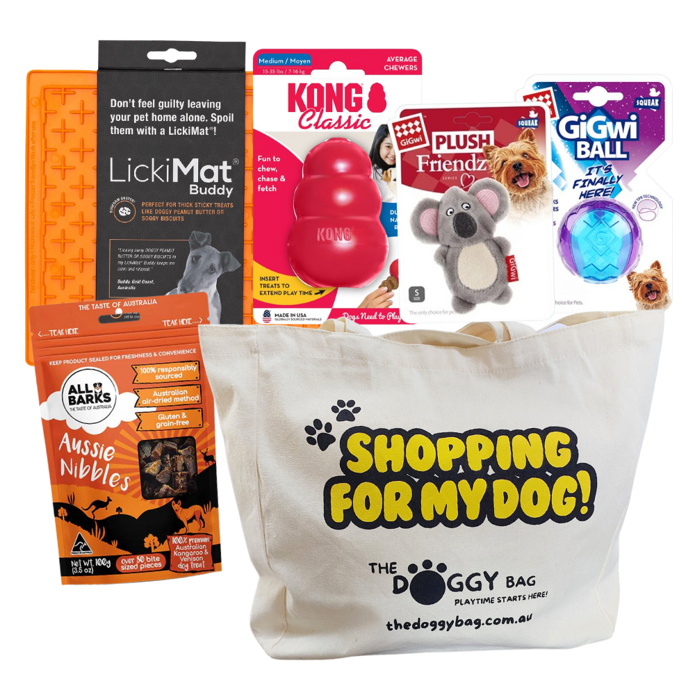 "The Entertainer" Dog Toy and Treat Bundle For SMALL Dog's