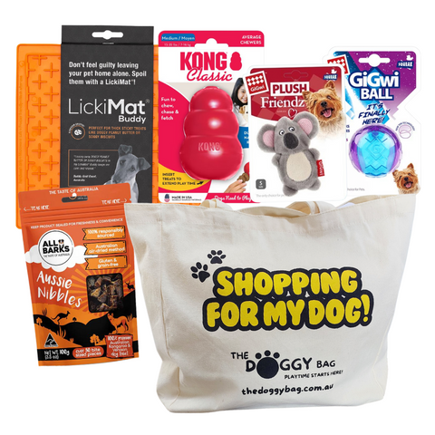 "The Entertainer" Dog Toy and Treat Bundle For SMALL Dog's