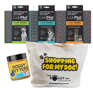 "Licks Get It Started" Lick Mat Starter Bundle For Dogs and Puppies TUFF
