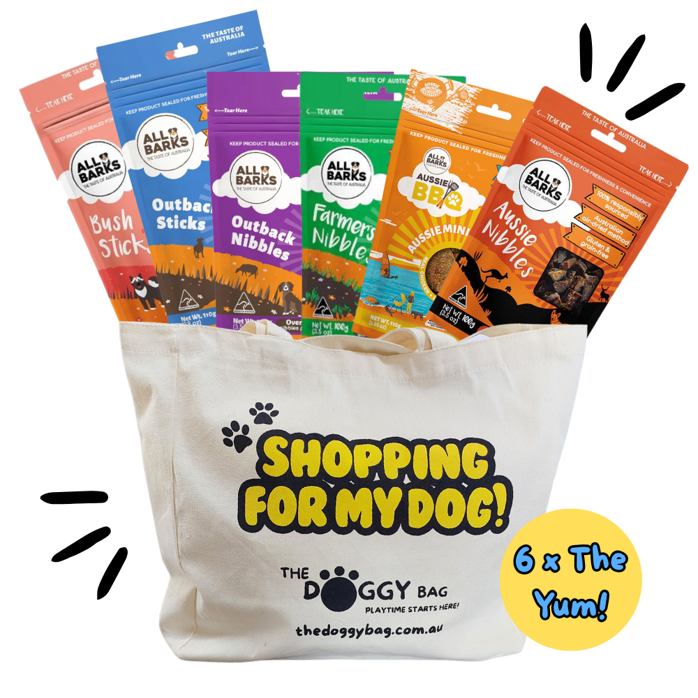 NEW "Just here for the Treats" All Barks 6 x Packs Dog Treats Bundle