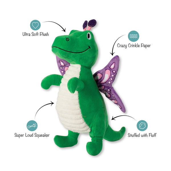 Fringe Studio "Flutter Rex" Plush Dog Toy