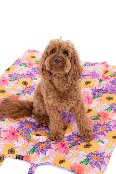 Big And Little Dogs-ON-THE-GO PET MAT: Spring Fling