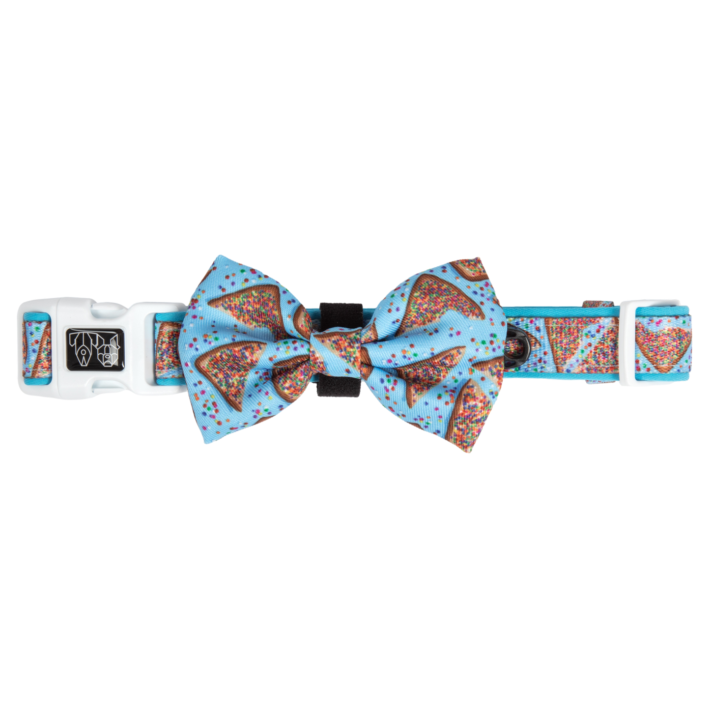 Big And Little Dogs-DOG COLLAR & BOW TIE: Blue Fairy Bread