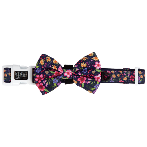 Big and Little Dogs-DOG COLLAR & BOW TIE: Petal Paradise