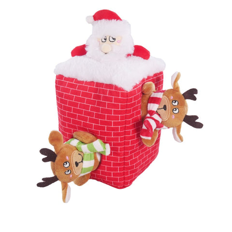 Cupid and Comet- Peek a Boo Santa- Hide and Seek Dog Toy