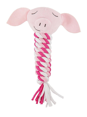 Cupid and Comet Pig In A Blanket Christmas Rope Toy