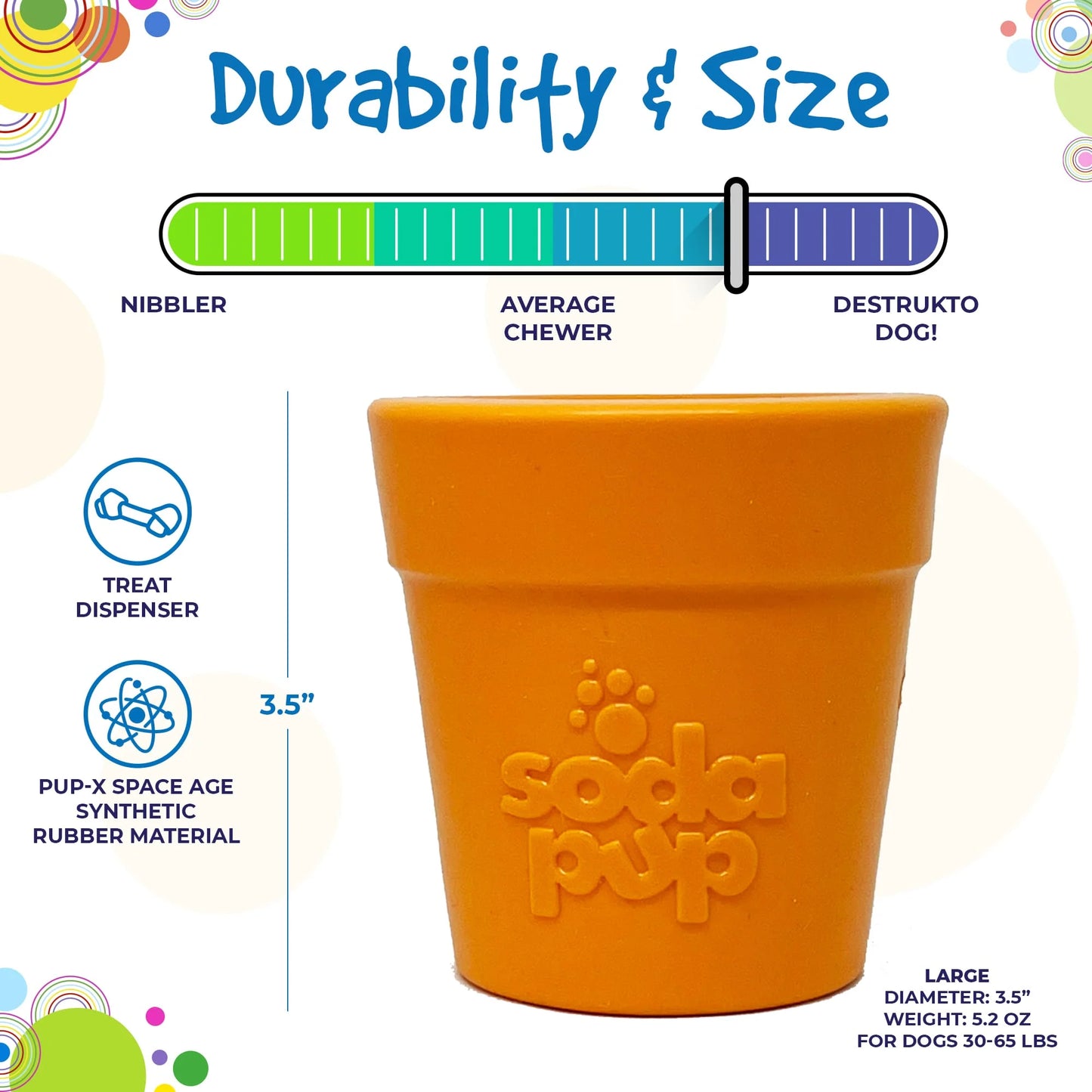 Sodapup Flower Pot Treat Dispenser and Enrichment Toy