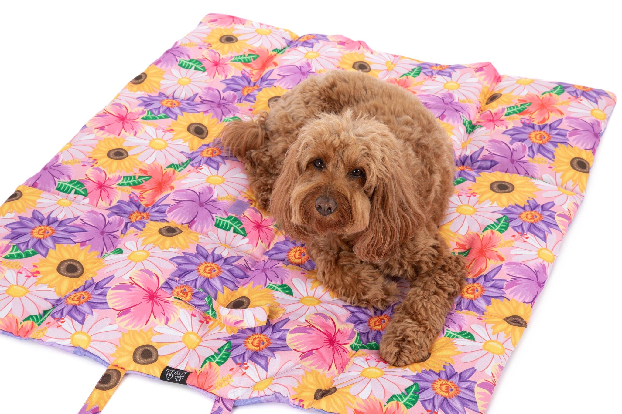 Big And Little Dogs-ON-THE-GO PET MAT: Spring Fling