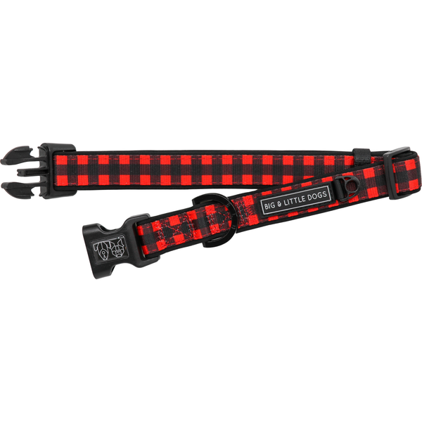Big and Little Dogs- DOG COLLAR & BOW TIE: Plaid to the Bone