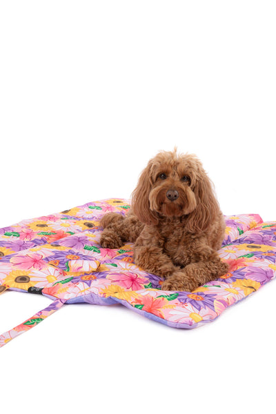 Big And Little Dogs-ON-THE-GO PET MAT: Spring Fling