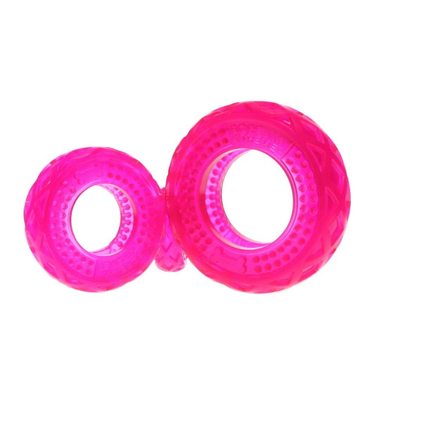 Scream Xtreme Treat/Chew Tyre Dog Toy Loud Pink