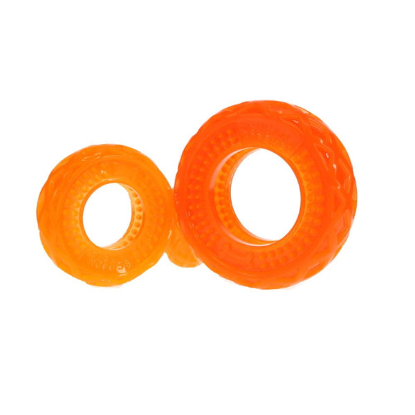 Scream Xtreme Treat/Chew Tyre Dog Toy Loud Orange