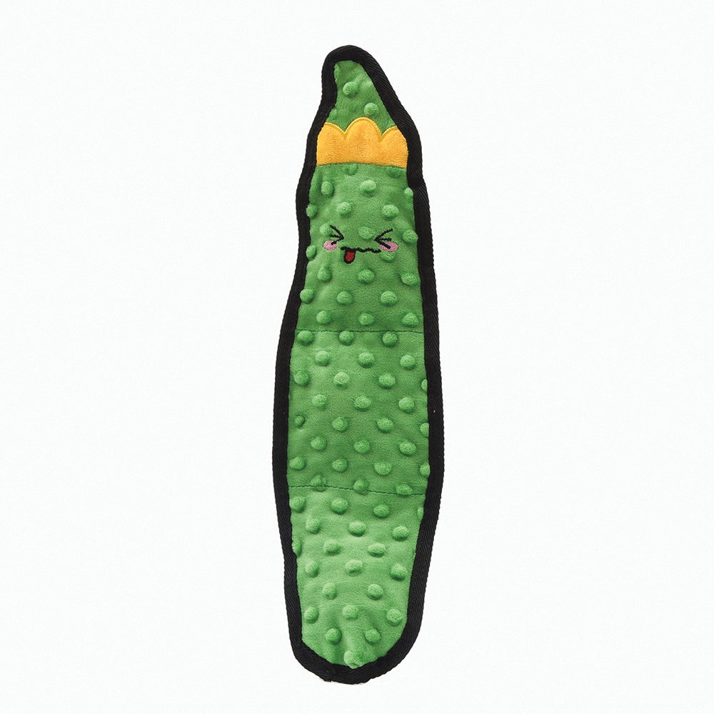 HugSmart Fuzzy Friendz Squeakin' Vegetable-Pickle