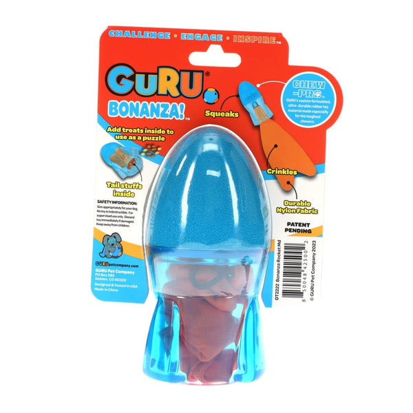 Guru Bonanza Rocket Dog Toy And Treat Toy