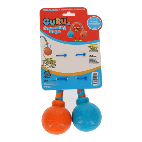 GURU Squeaking Rope Dog Toy